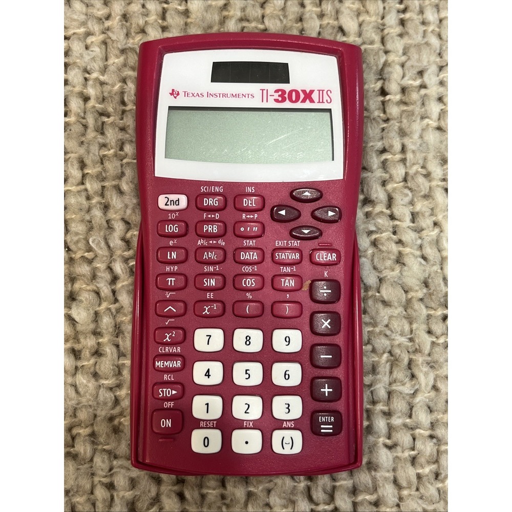 Texas Instruments TI-30X IIS Scientific Handheld Calculator LCD Solar/Battery
